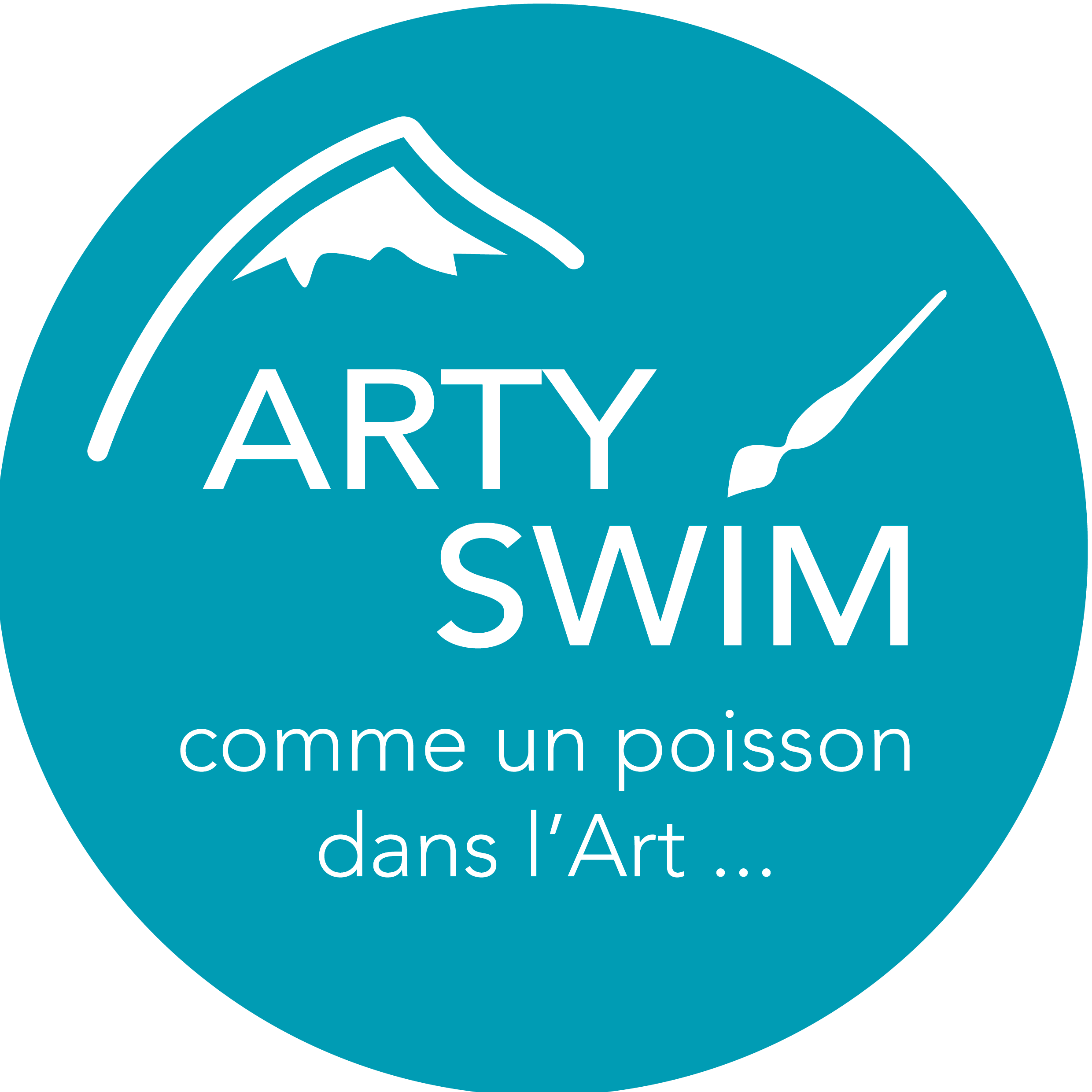 association arty' swim Ardèche sport et art dans la nature, art et spectacle création graphiques et plastiques
